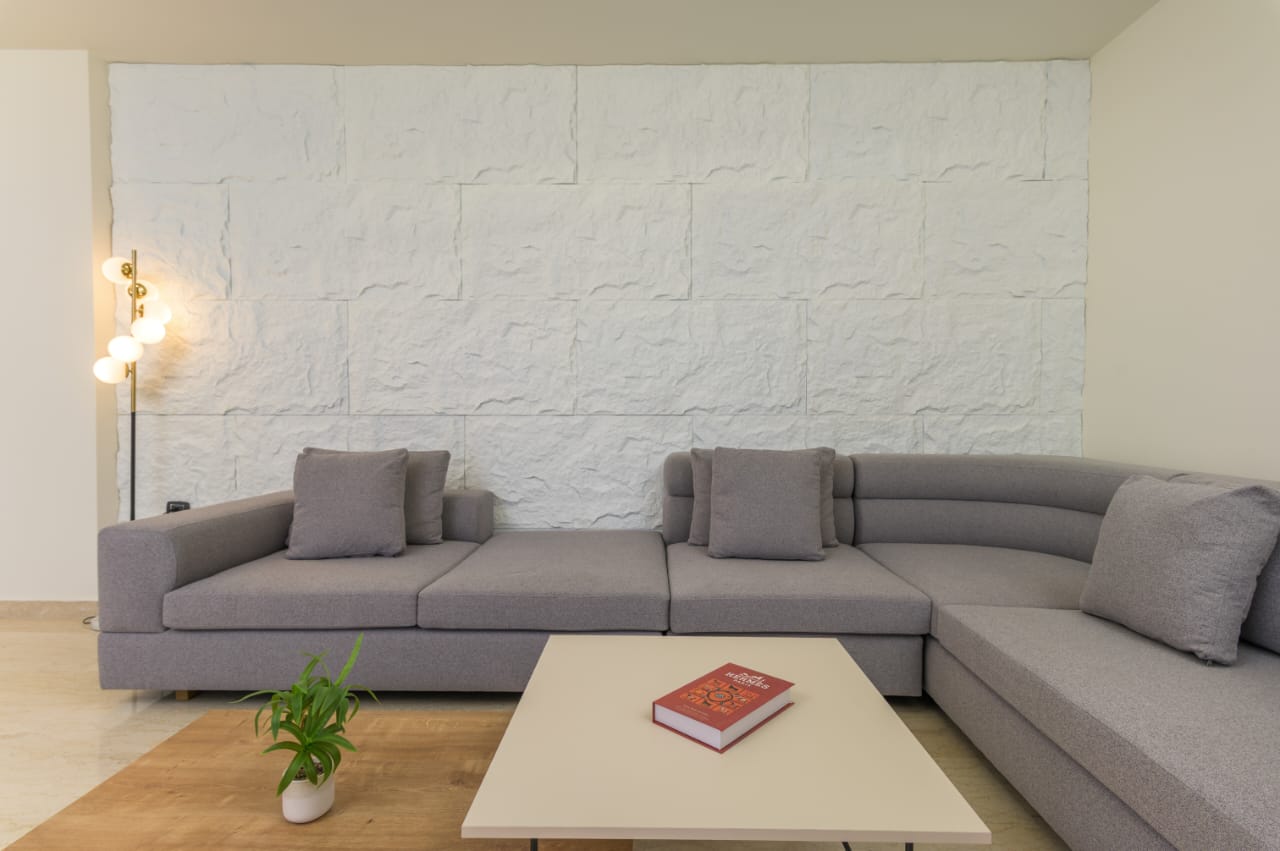 Stone-Wall Living Room